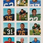 Wheaties 1964 football stamps
