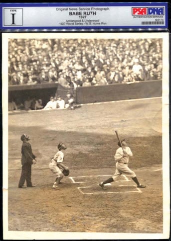 1927 World Series Babe Ruth Type 1 photo