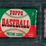 Topps 1952 baseball unopened pack