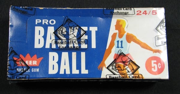 Fleer 1961-62 basketball box
