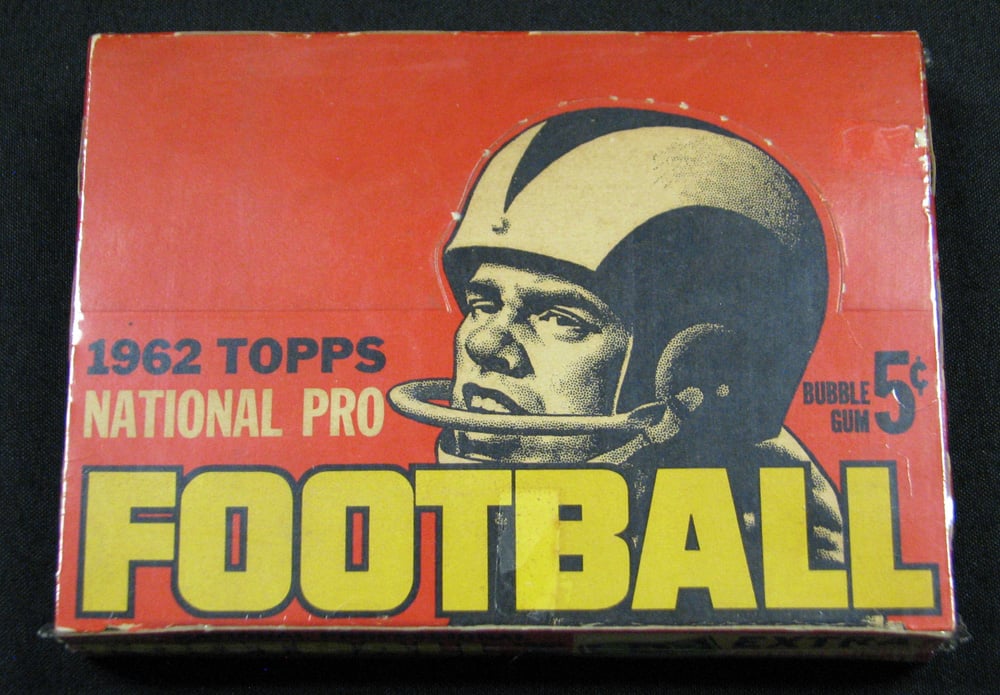 Topps football 1962 unopened box