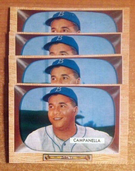 Roy Campanella baseball cards 1955 Bowman