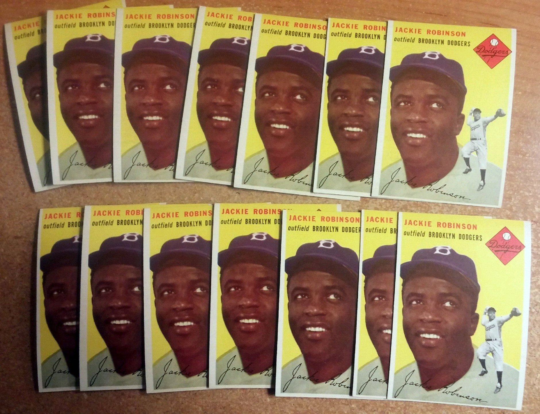 Jackie Robinson 1954 Topps cards