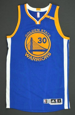 Steph Curry 2017 NBA Finals game worn jersey