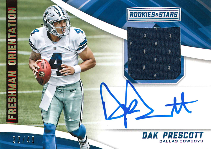 Dak Prescott auto 2016 Rookies Stars