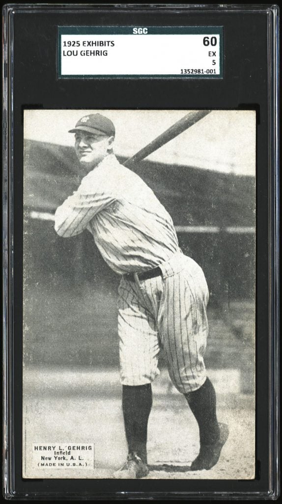 Lou Gehrig rookie card