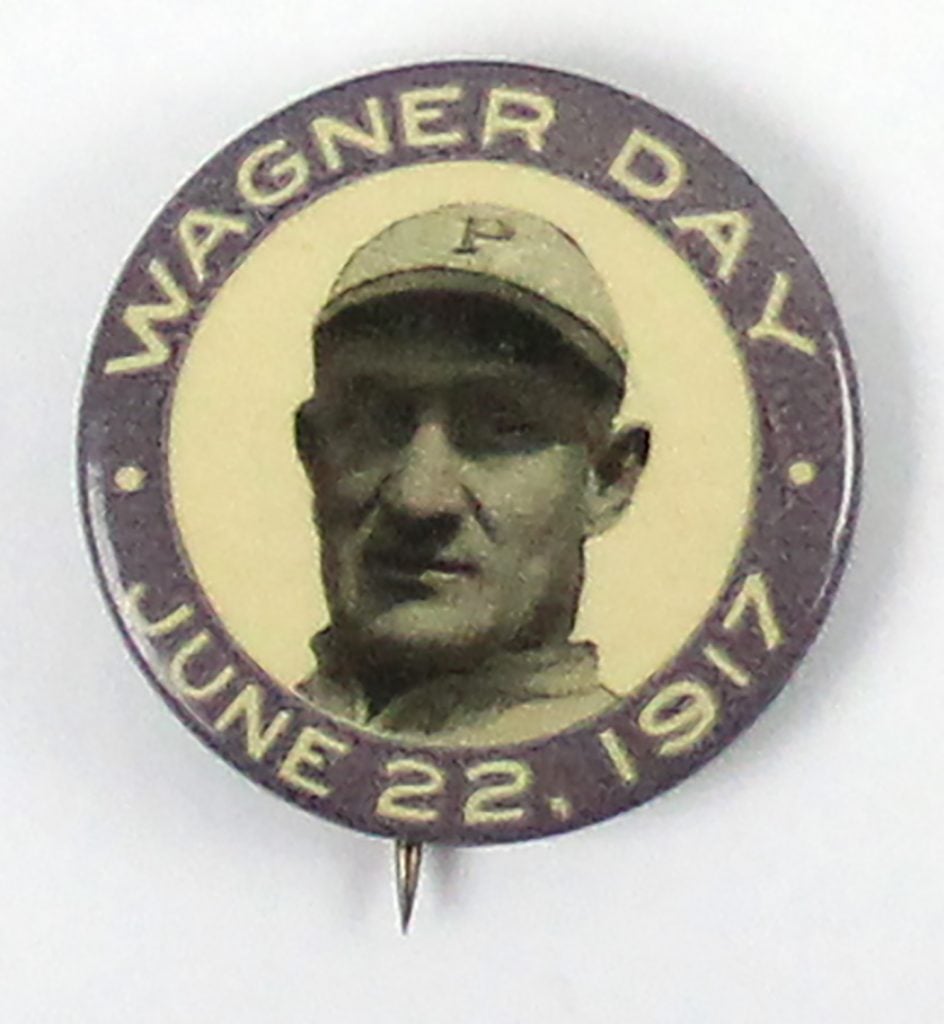 1917 Honus Wagner Day button
