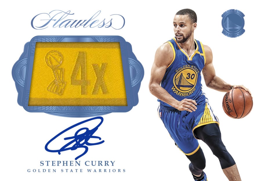 Steph Curry autograph 2016-17 Flawless championship tag card