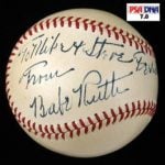 Babe Ruth inscribed baseball