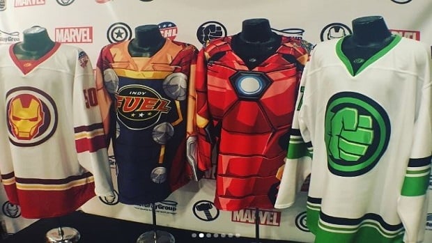 Marvel ECHL game jerseys