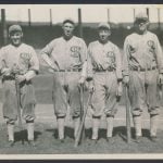 Chicago Black Sox infield 1919