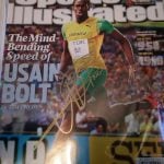 Usain Bolt signed Sports Illustrated