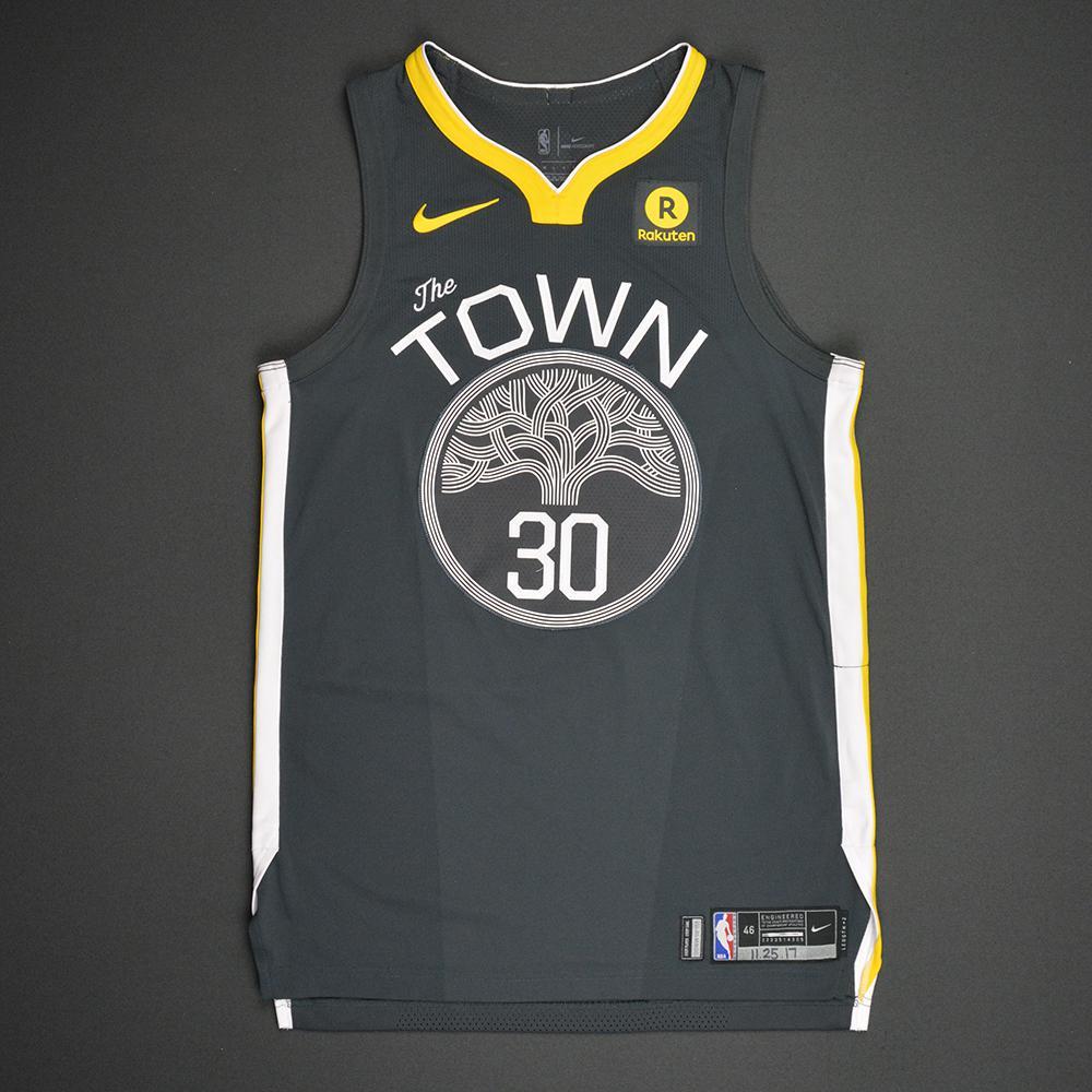 The Town Steph Curry game worn jersey