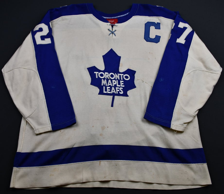 Darryl Sittler Toronto Maple Leafs Game Used Jersey - Game Used Only