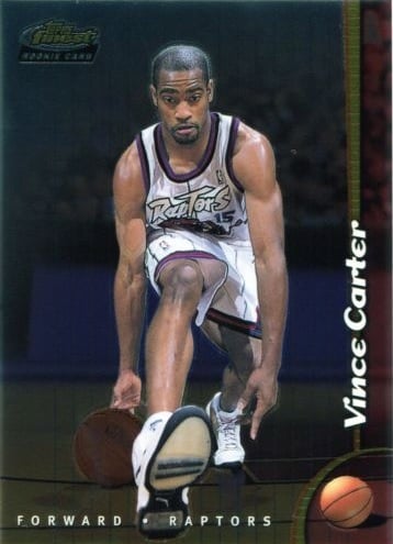 1998 Press Pass Vince Carter Unc Rookie Card
