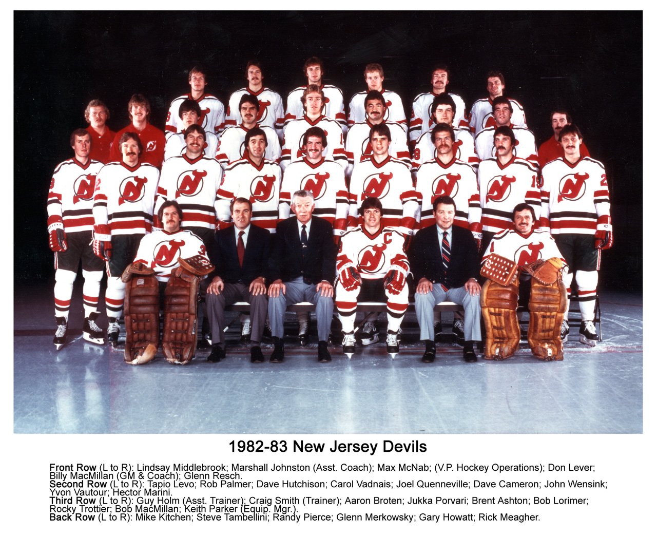 Exclusive Reverse Weave NHL Crew, New Jersey Devils Vintage Marks Series  1982-83