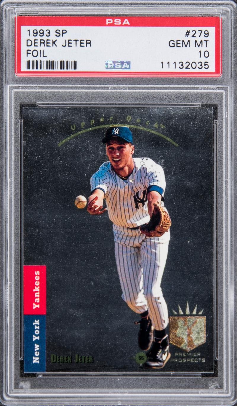 1993 Topps #98 Derek Jeter New York Yankees ROOKIE RC PSA 7 Graded Baseball Card