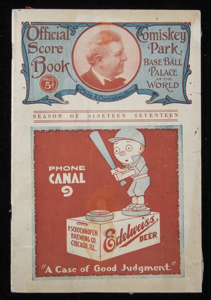 1917 World Series program