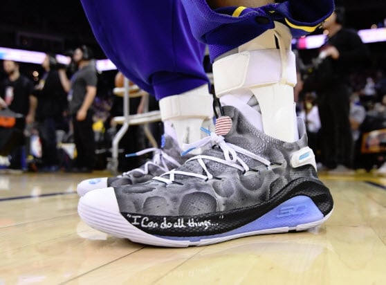 steph curry signed shoes