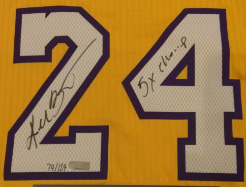 kobe bryant authentic jersey signed