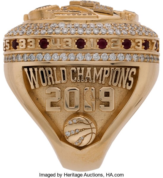 First Raptors Championship Ring at Auction is a Major Bling Fest