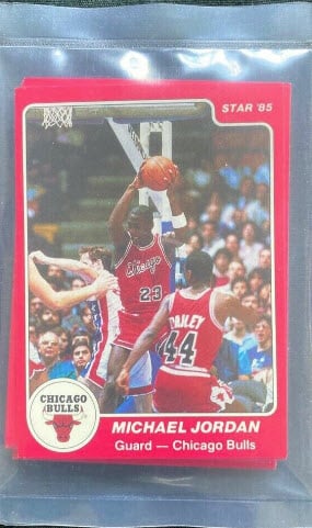 85-86 Star Co Michael Jordan All-Rookie Team - Michael Jordan Cards