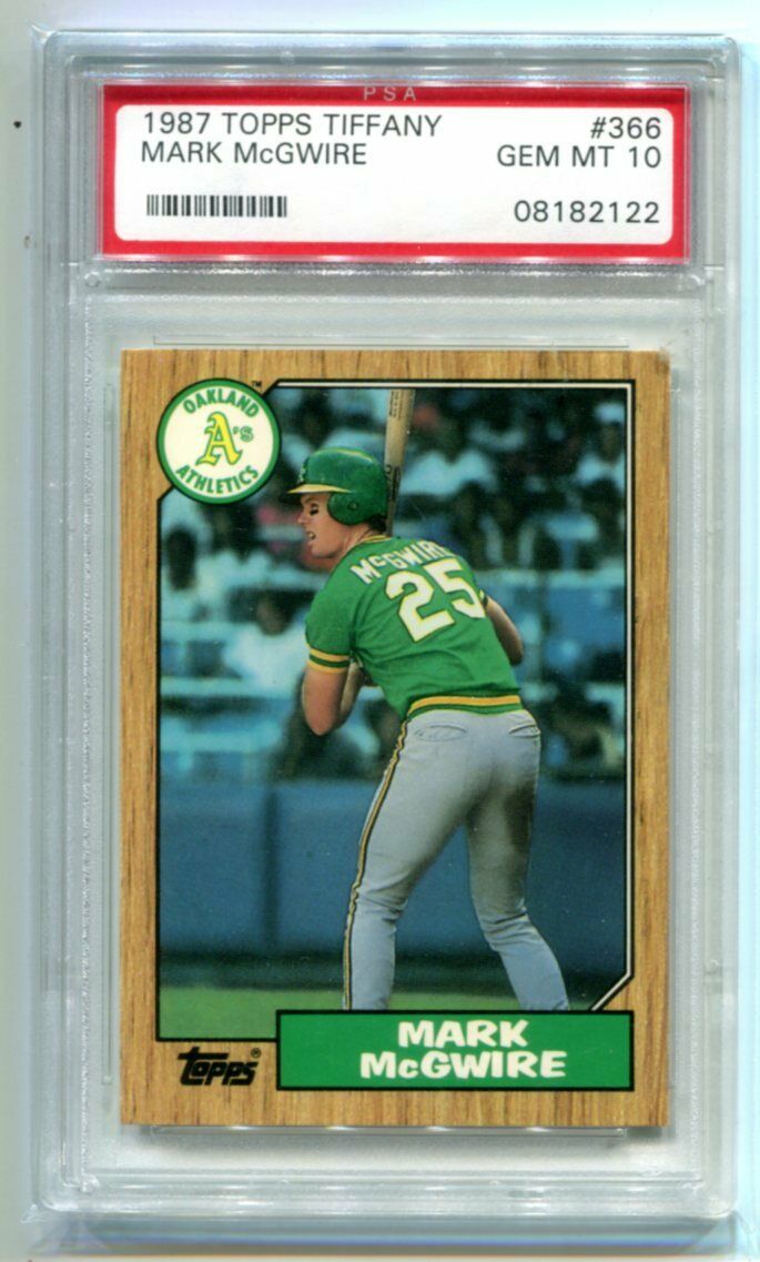 Most Popular Mark McGwire Rookie Card Auctions on