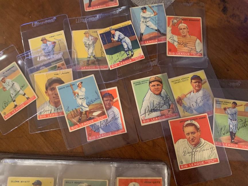 Uncle Jimmy Collection autographed cards