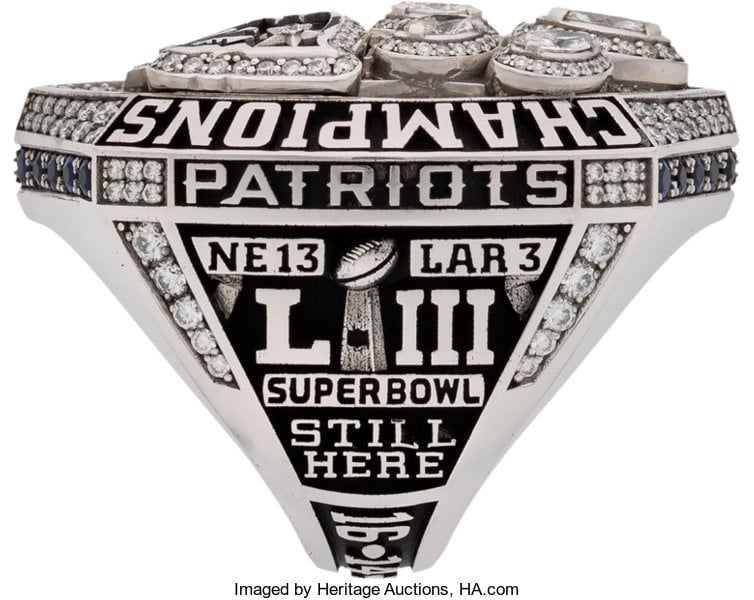 patriots super bowl ring auction