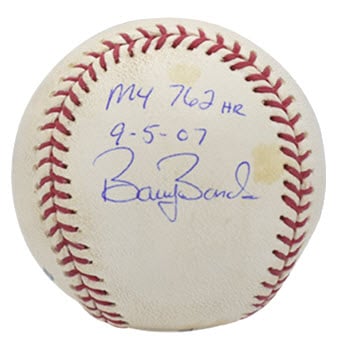 Barry Bonds' record-setting 762nd home run ball up for auction