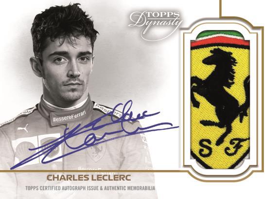 2020 Topps Dynasty Charles Leclerc f1 autograph patch