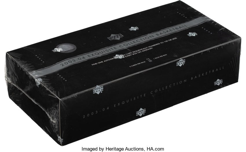Tæller insekter Kredsløb indvirkning 2003-04 Exquisite Box One of Trading Card Stars in New Heritage Auction