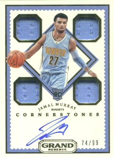 Jamal Murray Denver Nuggets NBA Finals Patch Jersey Collection