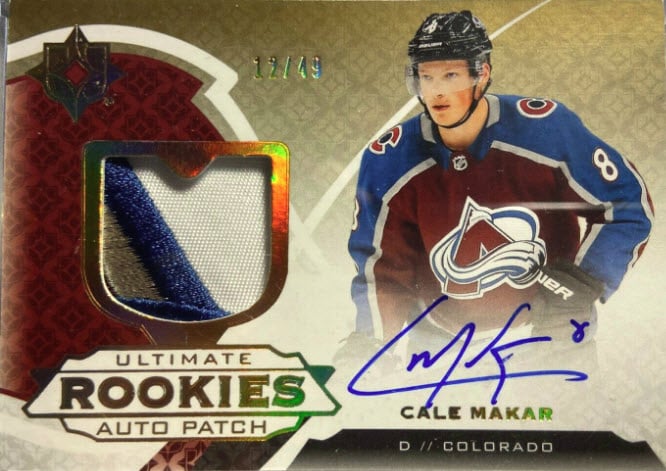 Cale Makar Autographed Stanley Cup Patch Avalanche Authentic Jersey Fanatics