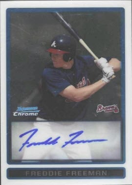 freddie freeman autographed baseball