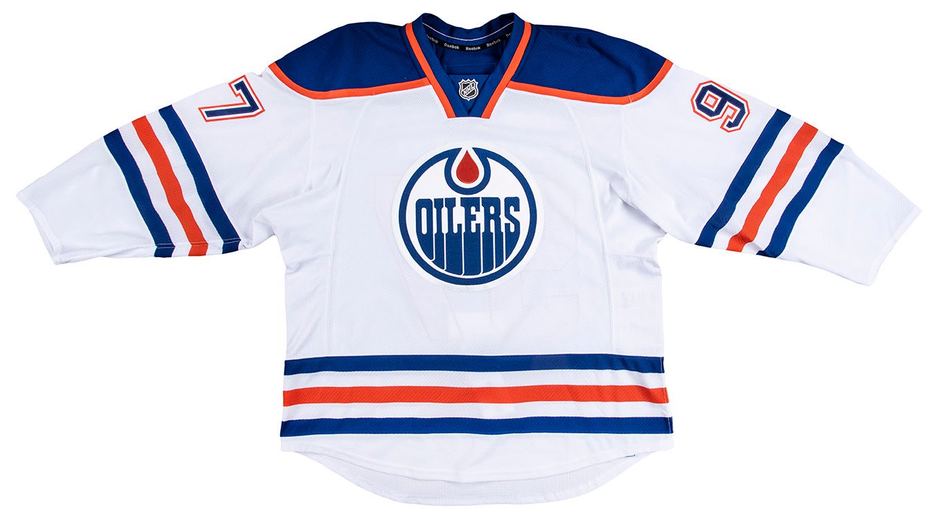 Conner McDavid First Oilers Jersey Picture #SC12115 Official NHL