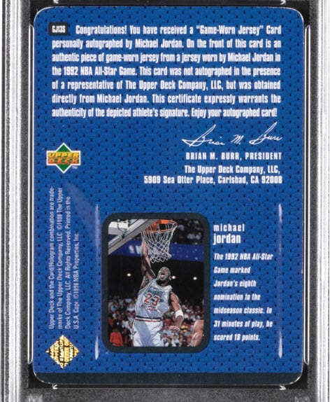 1997-98 Upper Deck Game Jersey Michael Jordan Card Sells for $2.7 Million