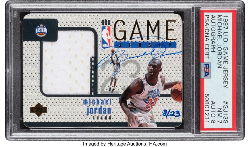 1997-98 Upper Deck Game Jerseys Jordan Sells for Record Price