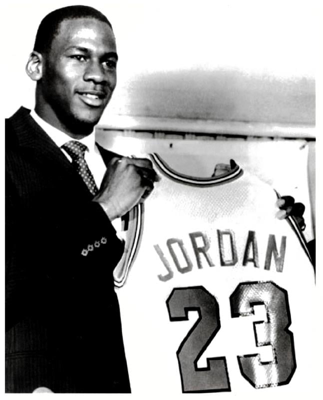 Vintage Michael Jordan Rookie Chicago Bulls Champion Jersey 