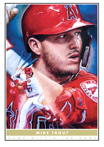 大谷 トラウト Topps Paul Jennis Art Inside Paul Jennis' Artwork Returns in 2021 Topps Game Within the Game