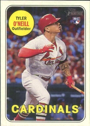 Tyler O'Neill Rookie and Prospect Cards Getting a Look as Cards' Compact  Slugger Shines