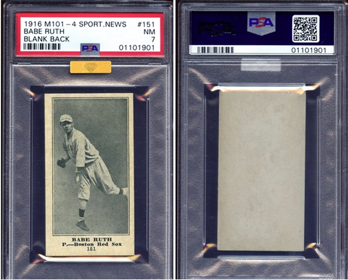 lov Fantasifulde gentage 1916 Babe Ruth Rookie Card Sells for $2.4 Million