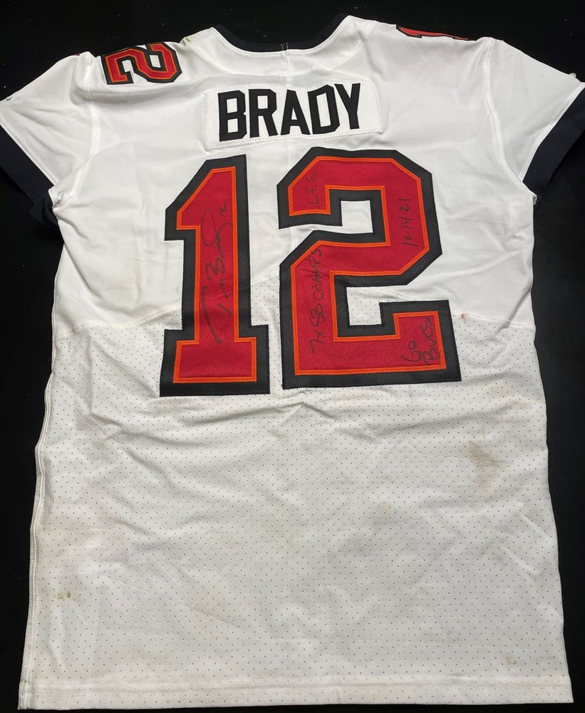 Tom Brady Autographed Game-Used Jersey an NFL Auctions Fundraiser