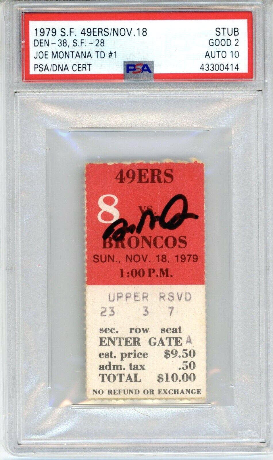 Vintage Sports Tickets, Stubs Most Watched eBay Auctions