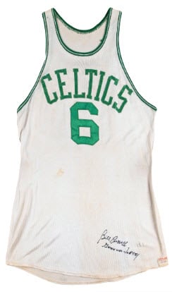 Bill Russell Framed Jersey Signed Celtics