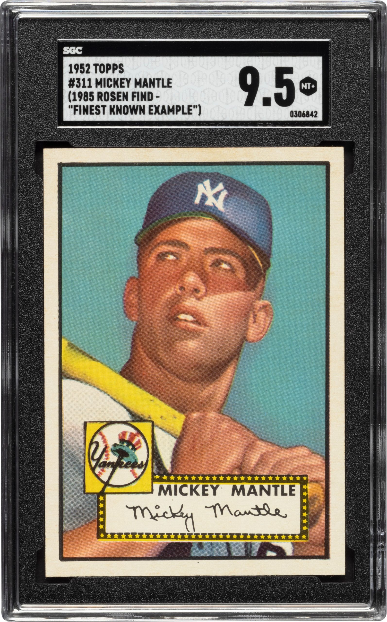 TOPPSカード Mr. Mint Endorsed 1952 Topps Mantle from Famous Find Could Fetch