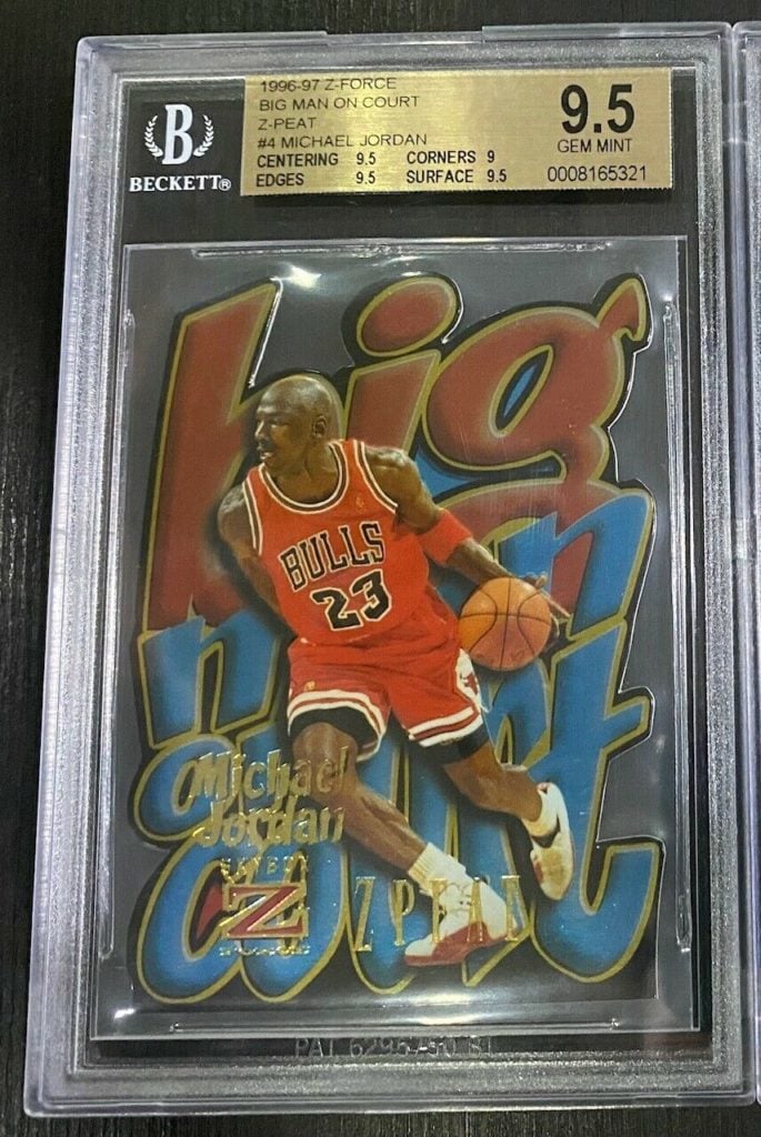 1996-97 Skybox Z-Force Big Man on Court Becomes Big Insert in Hobby