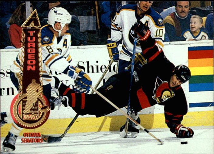 Pat LaFontaine Promo Card -91 Topps Hockey - NY Sports Shop