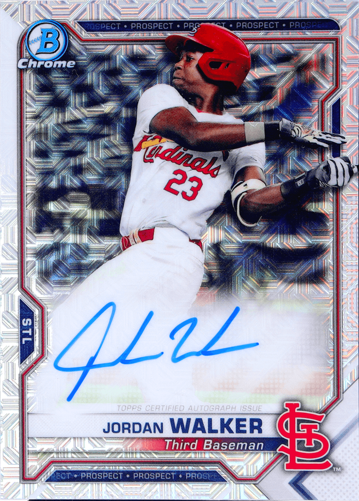 Jordan Walker 2023 Topps Now 110 St Louis Cardinals Blue 41/49