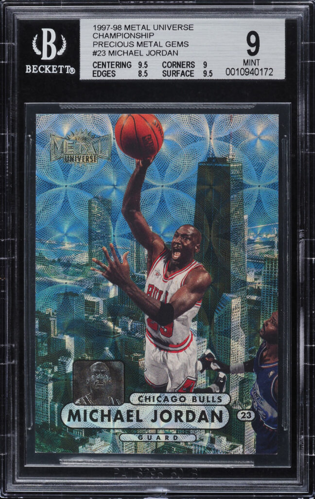 1997 Metal Universe Championship PMG Michael Jordan 